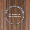 Premium Braided Stainless Steel Ice Maker Water Supply Hose W/PEX