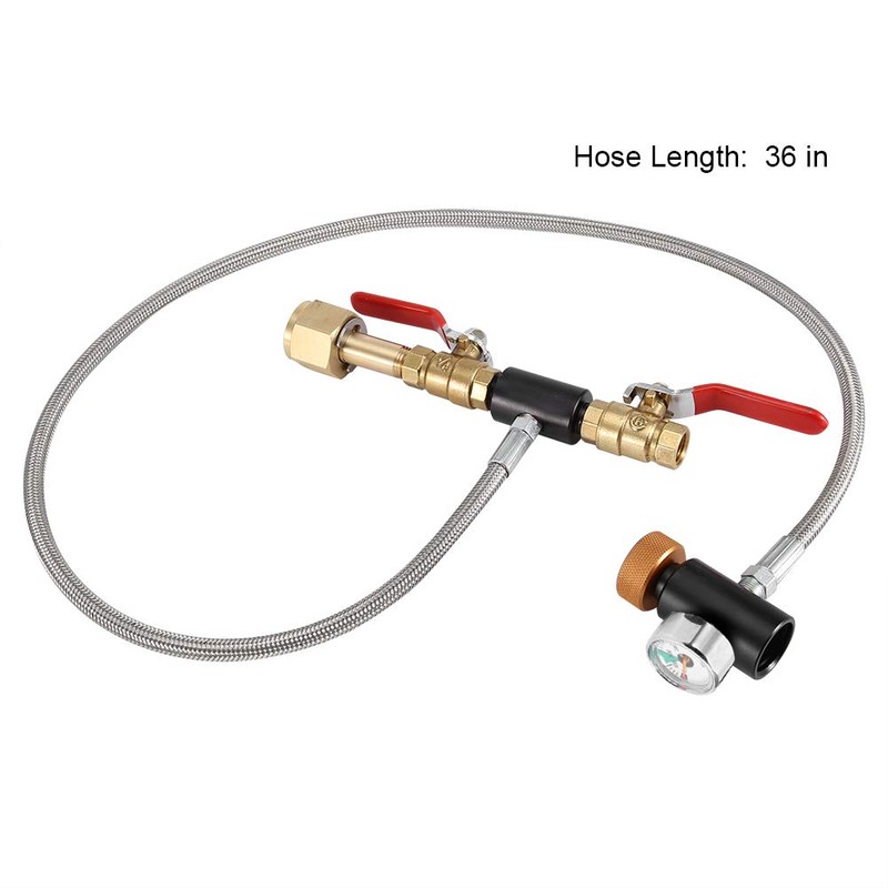 G1/2 CO2 Cylinder Refill Adapter with Hose For Filling Tank
