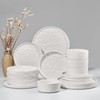 HaWare Dinnerware Sets, 16-Piece Plates and Bowls Set, Stoneware Dish
