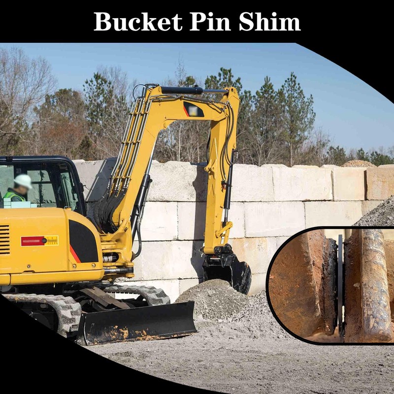 GYUPTRK 8 x 65mm Bucket Pin Shim Kit for Excavator