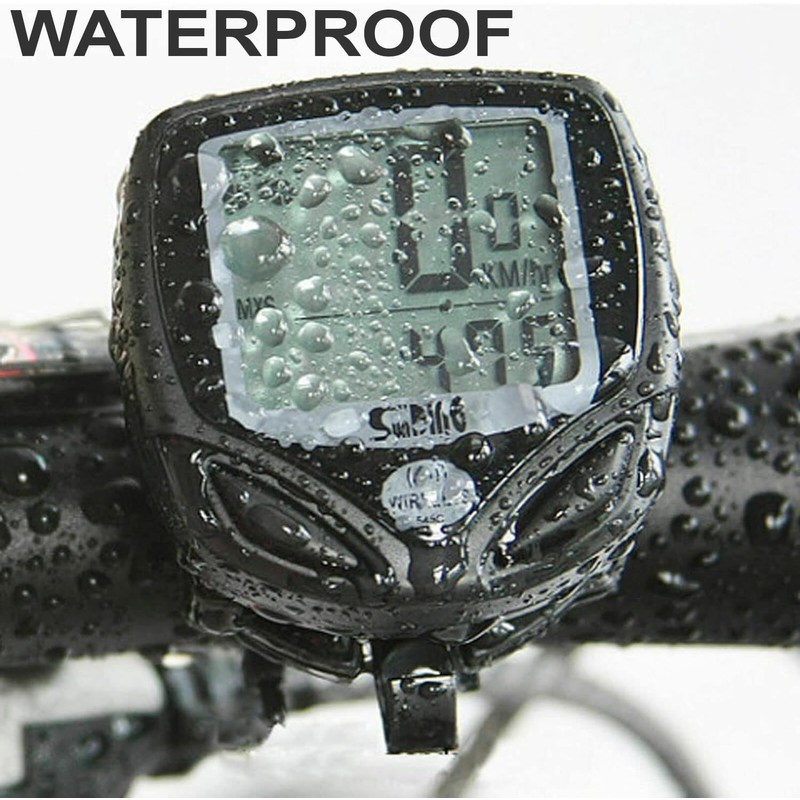 Bike Speedometer – Wireless LCD Bike Computer Speedo Odometer –