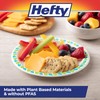 Hefty Compostable Printed Small Paper Plates for Desserts and Appetizers,