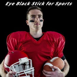 MEICOLY 3PCS Black White Red Face Paint Sticks Waterproof for Sports Cosplay