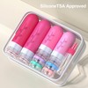 Tocelffe 18pack Travel Bottles for Toiletries,TSA Approved Silicone Travel Containers