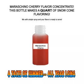 Summer Snow Entertainment MARASCHINO CHERRY MIX SNOW CONE/SHAVED ICE FLAVOR CONCENTRATE MAKES 1 QUART