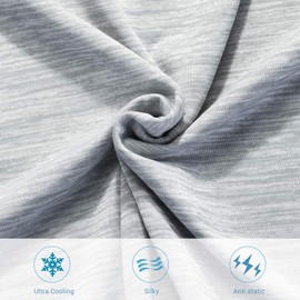 Elegear Cooling Cushion Covers, Breathable, Ultra-Soft Pillow Cases to Protect Skin and Hair, Double-Sided Design, Premium Japanese Arc-Chill Silky Cooling Fibre, Pack of 2, 40 x 80 cm