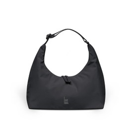 GOT BAG Shoulder bag T-shape bag, handbag made of recycled nylon, Black (Mini)