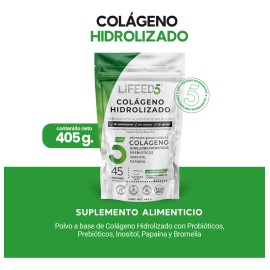 Suplemento Colágeno Hidrolizado Probioticos Enzimas Digestivas Lifeed5 45 Porciones