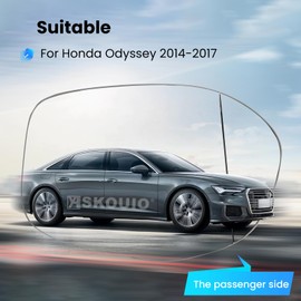 Passenger Side Mirror Replacement Glass for Honda Odyssey 2014-2017,Backing Plate Power Heated Right Side View Mirror Glass for Honda Odyssey 2014 2015 2016 2017