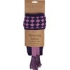 JACK PYKE Harlequin Shooting Socks with Garters Purple/Mauve 8 to