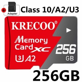 KRECOO 1TB Micro SD Memory Cards 128GB 256GB Class 10 TF Flash Chip Card Wholesale Lot - 256GB