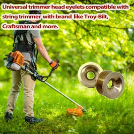 6 Pieces String Trimmer Head Eyelet Trimmer Head Eyelet Sleeves Replacement Weed Eater Head Eyelet Sleeve