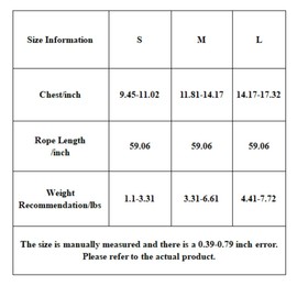 Rabbit Harness and Leash Bunny Leash for Walking Escape Proof Adjustable Soft Vest Harness for Bunny Guinea Pig Small Animals Leash Set (M)