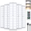 LED Closet Light, 5 Pcs 3 Color Temperatures Dimmer USB