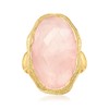 Ross-Simons 17.00 Carat Rose Quartz Ring in 18kt Gold Over