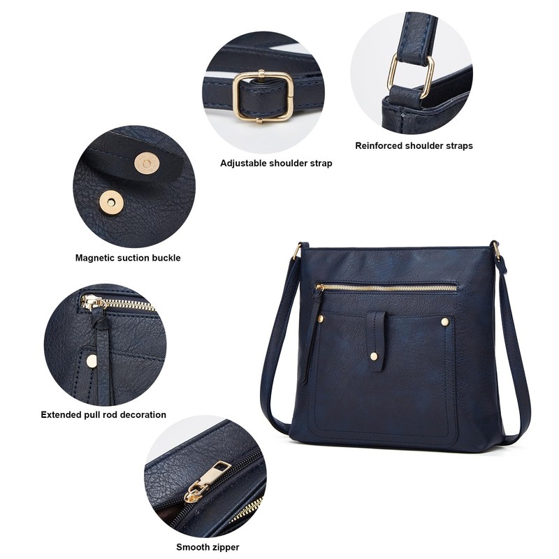 dobsechs Soft PU Leather Crossbody Bag for Women Crossbody Bag