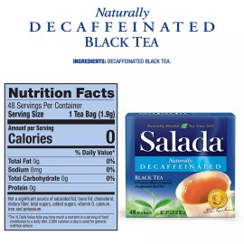 Salada Naturally Decaffeinated, 48-count Boxes (Pack of 2)