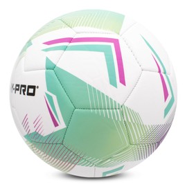 Hy-Pro Chevron Football - Pink-Green, Size 5 Football with PVC for Improved Grip - Ideal for Training and Competition Games in All Weather Conditions