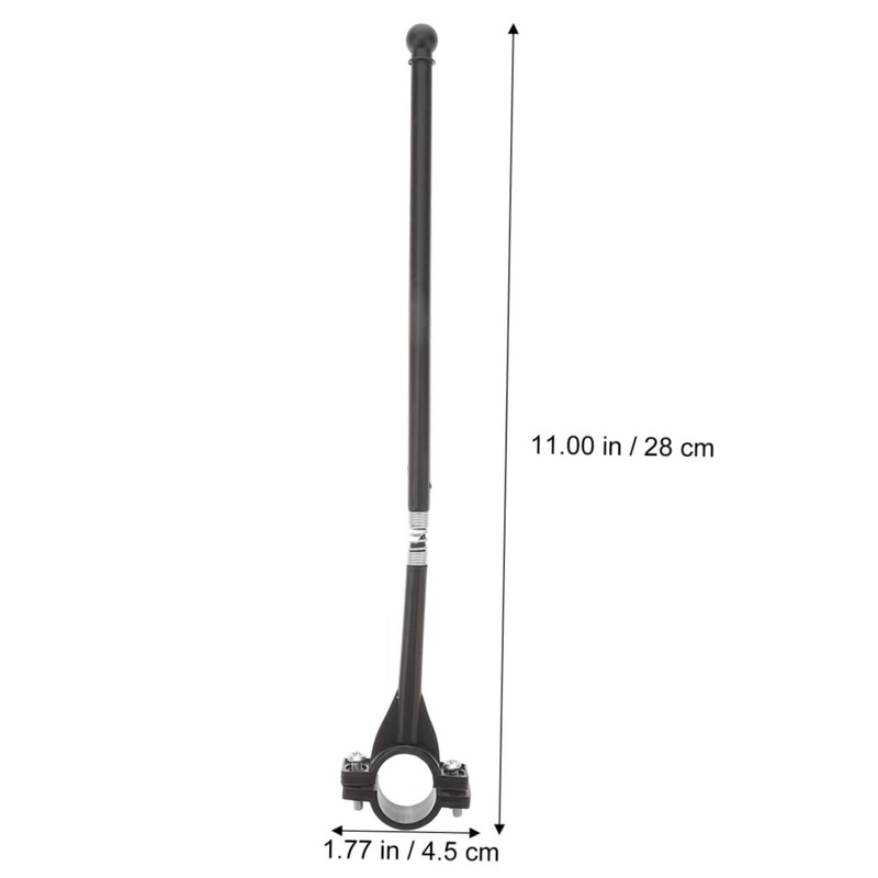 Toddmomy Bike Flag Pole for Handlebar Mount 2 Pack Outdoor