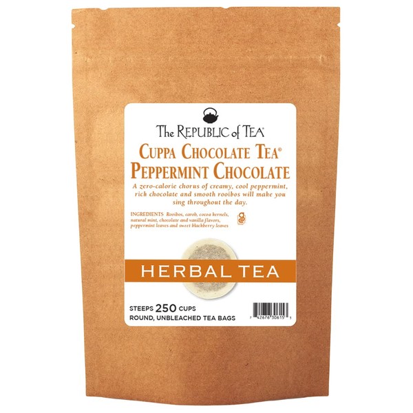The Republic Of Tea Peppermint Cuppa Chocolate Tea, 250 Tea