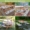 Picnic Table Cover with Bench Covers Camping Essentials Waterproof Windproof