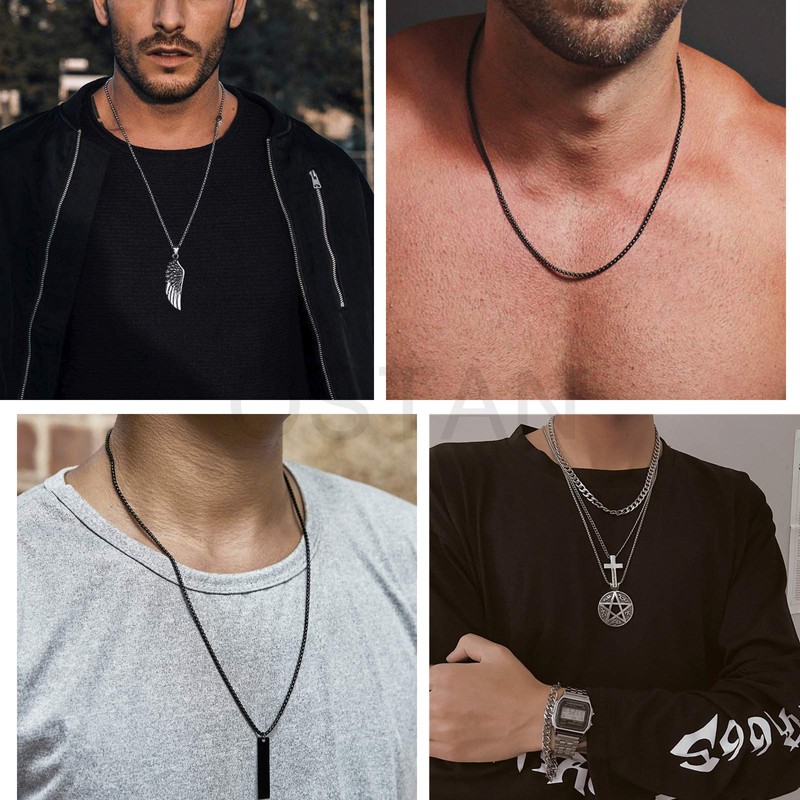 Ostan Men's, Women's Stainless Steel Box Chain, Briolette Chain, Venetian