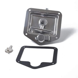 Krtopo Stainless Steel Trailer RV Travel Lock Anti-Theft Tool Box T-Shape Handle Door Lock for Caravans Lorries Warehouses Motorhome Patrol Cars
