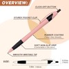Sikao Pens Bulk, 60Pack Morandi Gripped Slimster Bulk Ballpoint Smooth