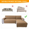 YUEANG Sectional Couch Covers L Shape Couch Cover for Dogs,