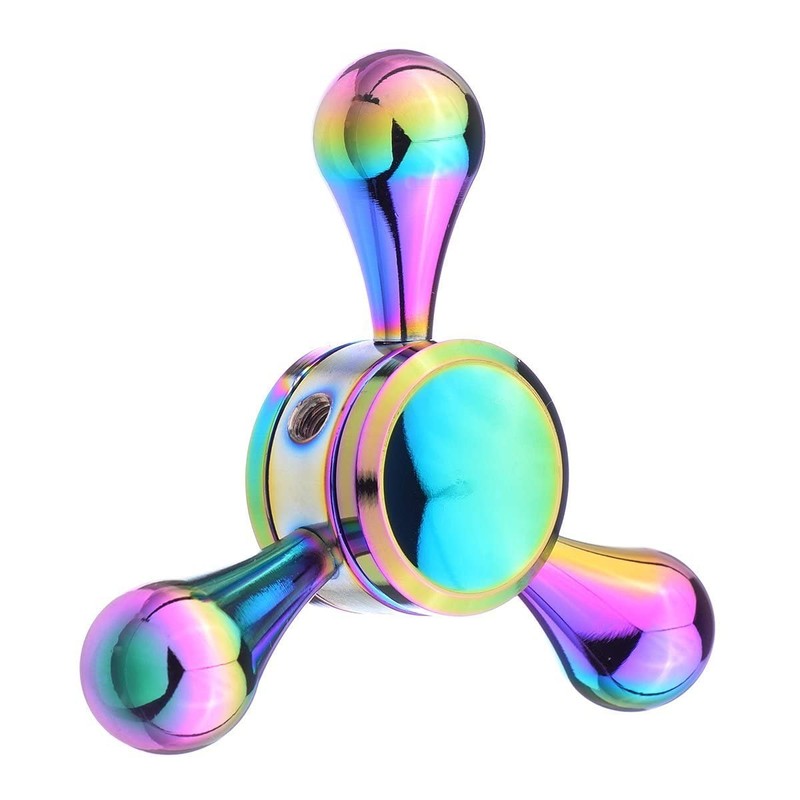 Finger Spinner Hand Spinner Shell Rainbow Water Drops Pattern, with