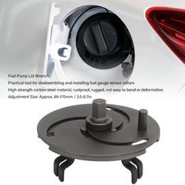 Fuel Tank Cover Removal Tool, Rustproof High Strength Fuel Pump Lid Wrench Adjustable 89 To 170mm for Autos