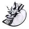 Lawliet Womens Sinamay Feather Fascinator Cocktail Hat Headband Church Wedding
