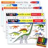 Melissa & Doug Multiplication, Dinosaurs, Numbers 1-10, World Map: Learning