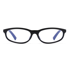 LJCZKA Oval Blue Light Blocking Glasses Women Cat Eye Computer Glasses Anti Eyestrain Small Narrow 90s Trendy Shades