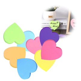 Hsyadazi 560 Blatt Herzförmige Haftnotizen in 8 Farben - Selbstklebende Sticky Notes (76x76mm) für Büro, Schule & Zuhause