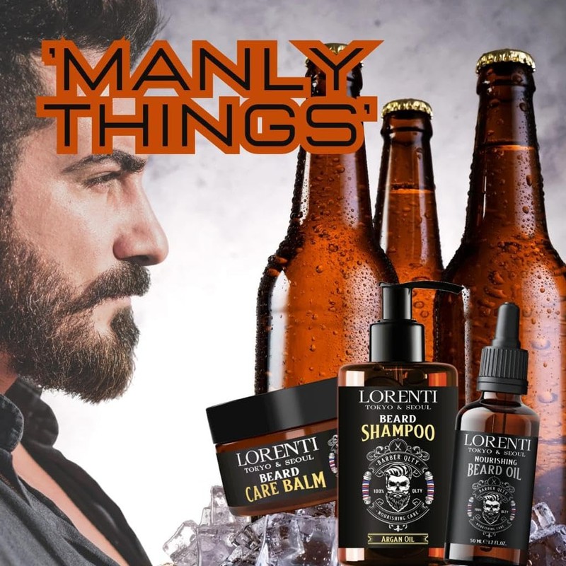 Lorenti Beard Mustache Balm for Hair Loss & Dandruff Treatment,