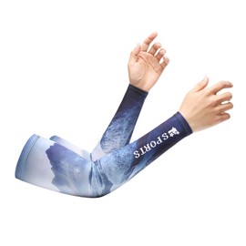 Ligart Cooling Arm Sleeves, Sun UV Protection Sports Compression Sleeves Covering Arm for Men Women Golf, Cycling, Fishing