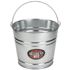 Behrens High Grade Steel 1214GS 14 Qt Silver Galvanized Steel Pail