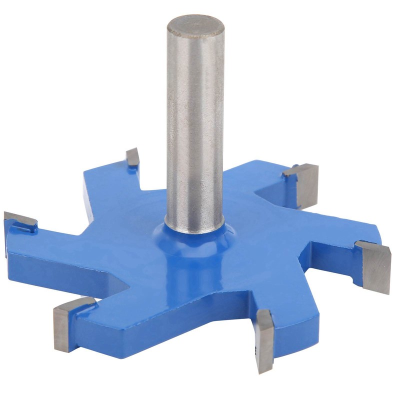12mm Shank 6 Teeth TShaped Slotting Router Bit Woodworking Milling