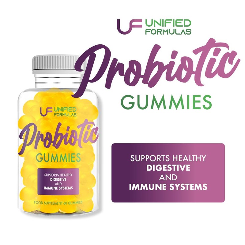 Probiotic Gummies, Supports Helthy Digestive and Immune System, 60 Gummies