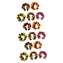 Ipetboom 15pcs Flower Hair Hoops for Women Headdress for Beach Holidays Festivals Weddings and Photography Charming Floral Hair Accessories Mixed Colors