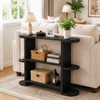Gewudraw 39” Console Table with Storage, 3 Tier Entryway Table