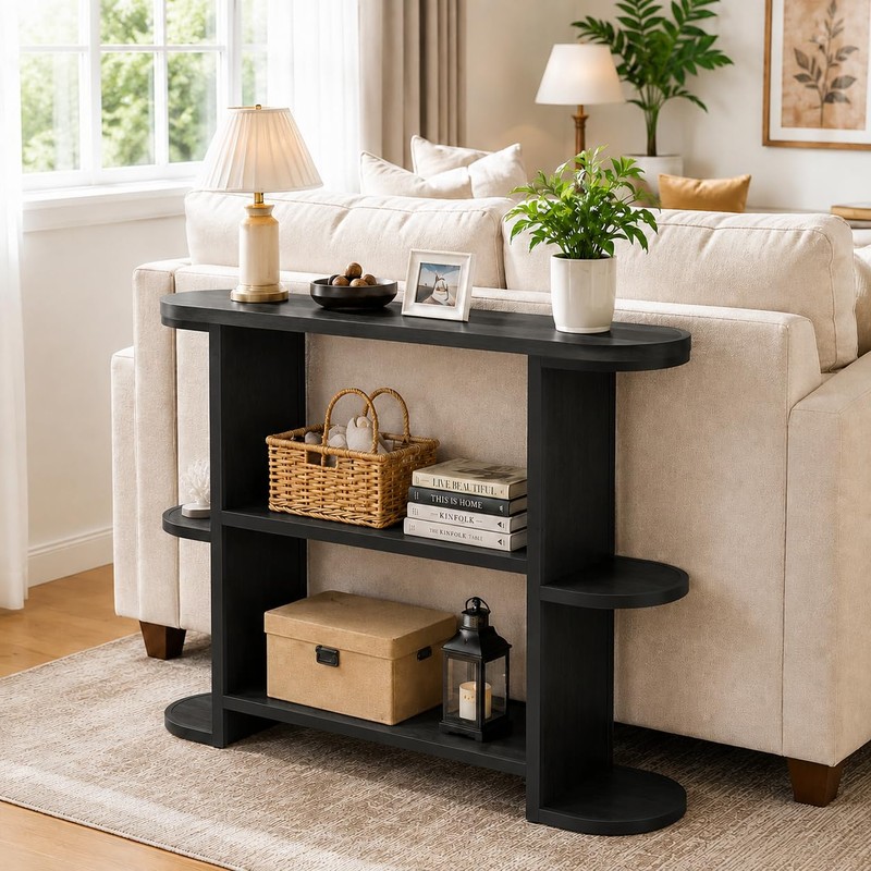 Gewudraw 39” Console Table with Storage, 3 Tier Entryway Table