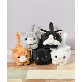 Bleu Bleuet Lying Down Cat Plush Toy (Black)