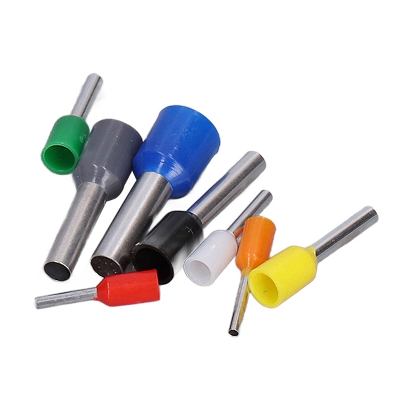 1000Pcs Wire Ferrules Terminals Kit Brass PP Ferrules Crimping Kits
