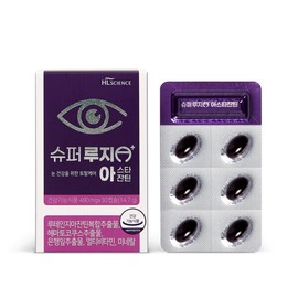 HL Science (현대홈쇼핑)슈퍼 루지 아스타잔틴 6개월 구성(490mgX30정X6박스) (Hyundai Home Shopping) Super Lutein Astaxanthin 6-Month Supply (490mg X 30 Tablets X 6 Boxes)
