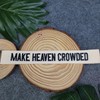 Make Heaven Crowded Embroidered Keychain Christian Key Fob Religious Gifts