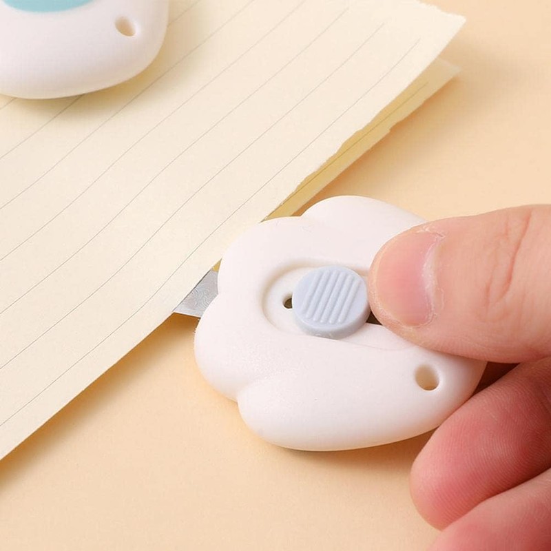Mini Retractable Utility Knife Box Cutter Letter Opener Pocket Knives