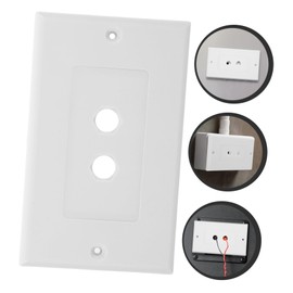 Outanaya Speaker Wall Plate with Dual Banana Binding Posts Easy to Install Home Theater Connector for and Commercial Spaces
