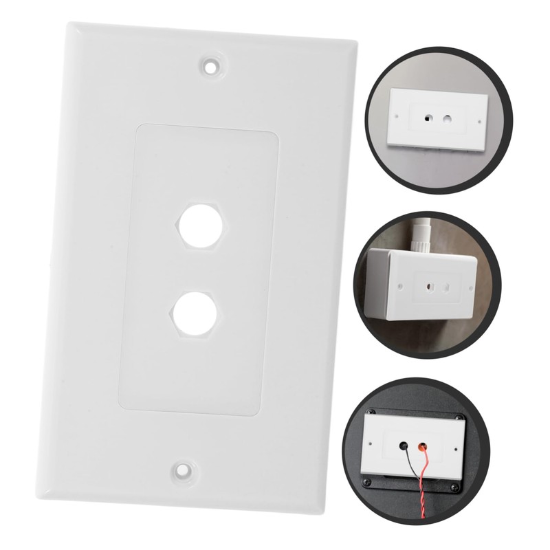 Outanaya Speaker Wall Plate with Dual Banana Binding Posts Easy